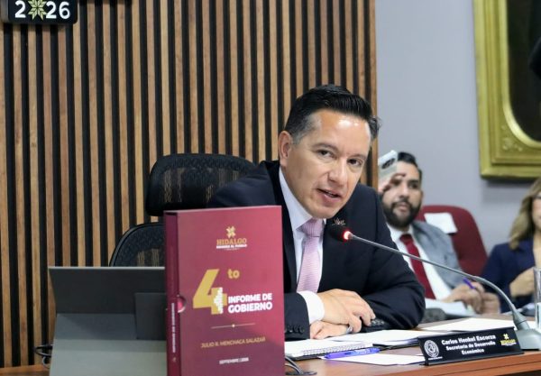 Presenta Carlos Henkel avances económicos en Hidalgo